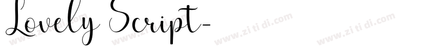 Lovely Script字体转换 Lovely Script字体转换